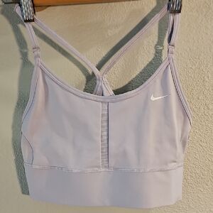 Nike Purple Sports Bra Moisture-Wicking Racerback